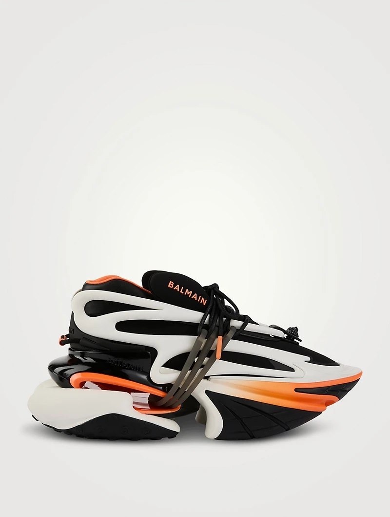 Unicorn Neoprene And Leather Sneakers
