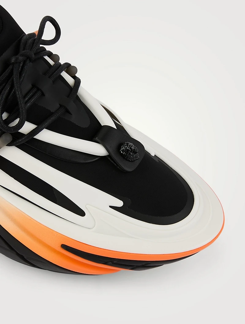 Unicorn Neoprene And Leather Sneakers