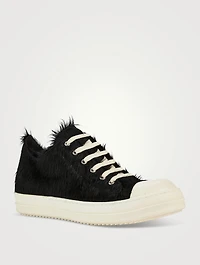 Hairy Leather Low Sneakers