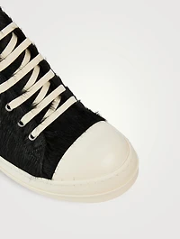 Hairy Leather Low Sneakers