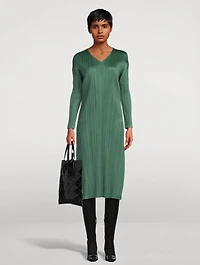 December Long-Sleeve Midi Dress