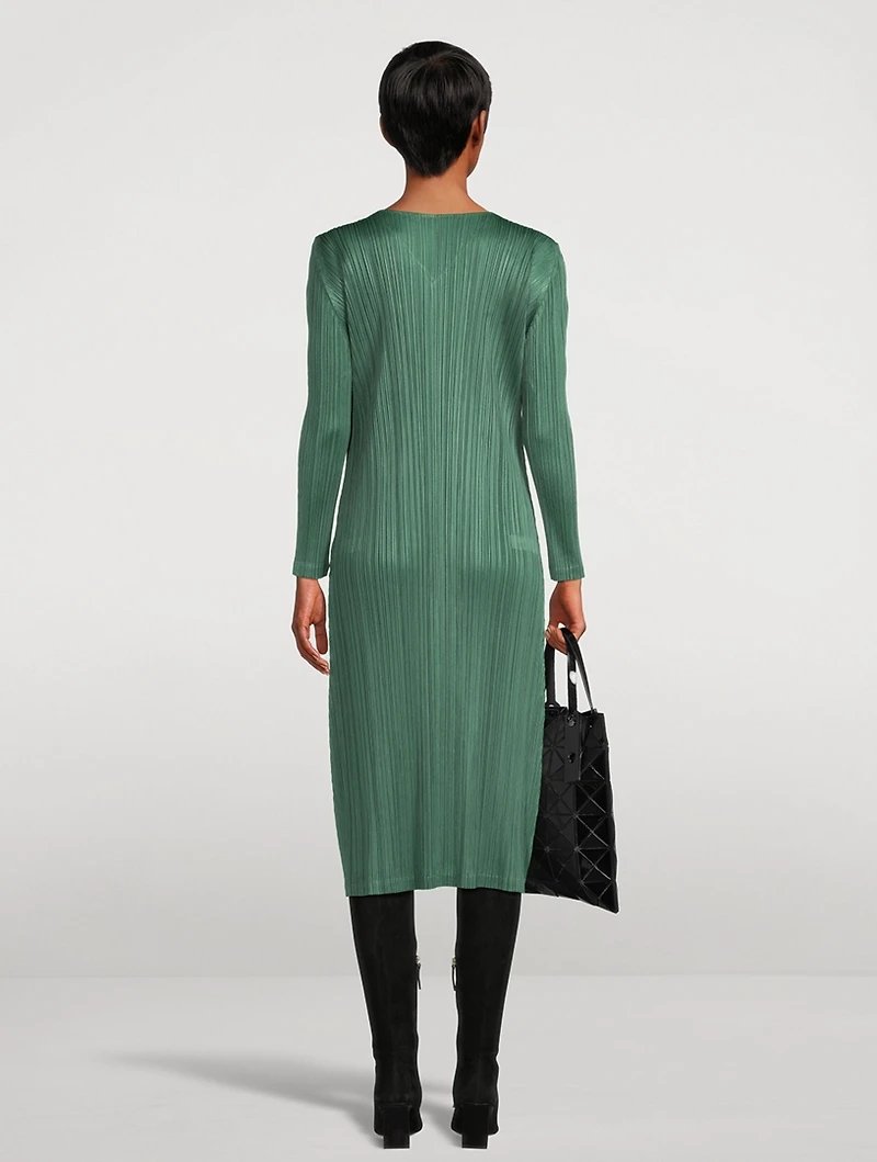 December Long-Sleeve Midi Dress