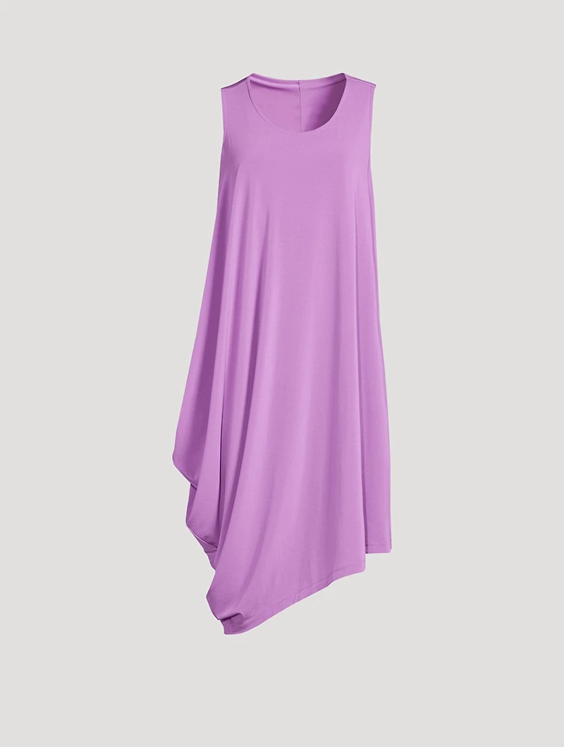 Drape Jersey Midi Dress