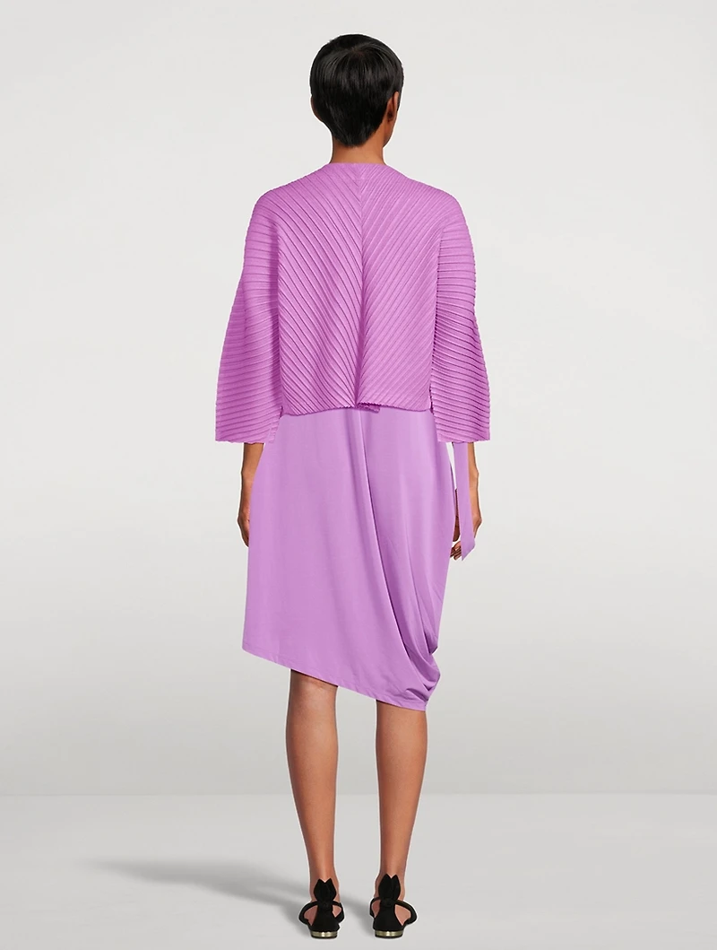Drape Jersey Midi Dress