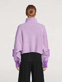 Seed Stitch Knit Wool Sweater