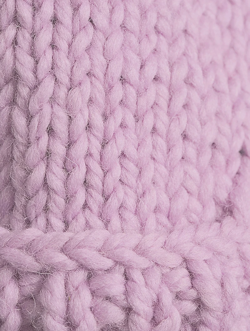 Flower Wool Sweater Jacket