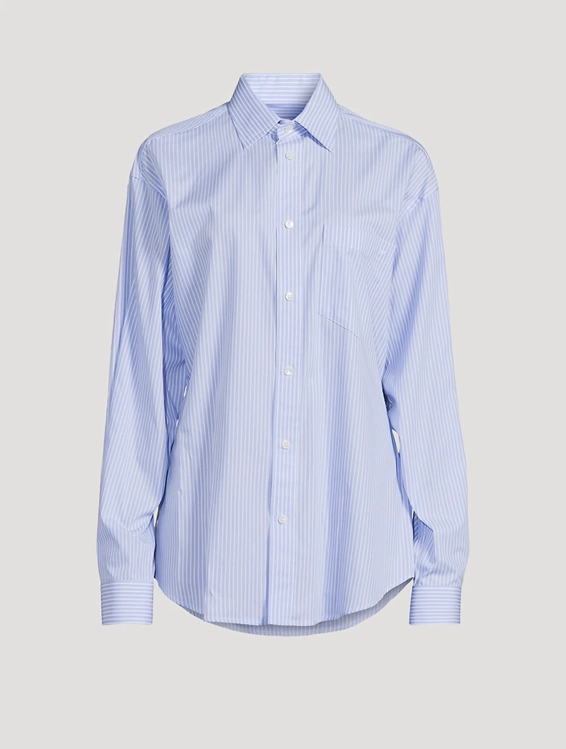 Anne Poplin Shirt Stripe Print