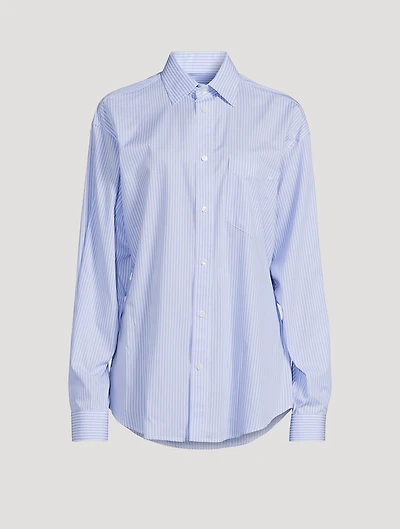 Anne Poplin Shirt Stripe Print