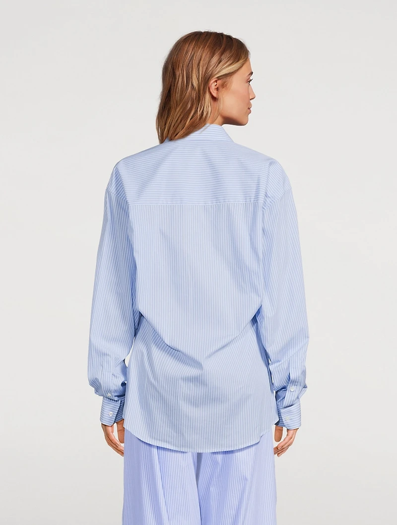 Anne Poplin Shirt Stripe Print