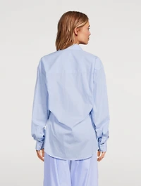 Anne Poplin Shirt Stripe Print