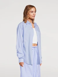 Anne Poplin Shirt Stripe Print