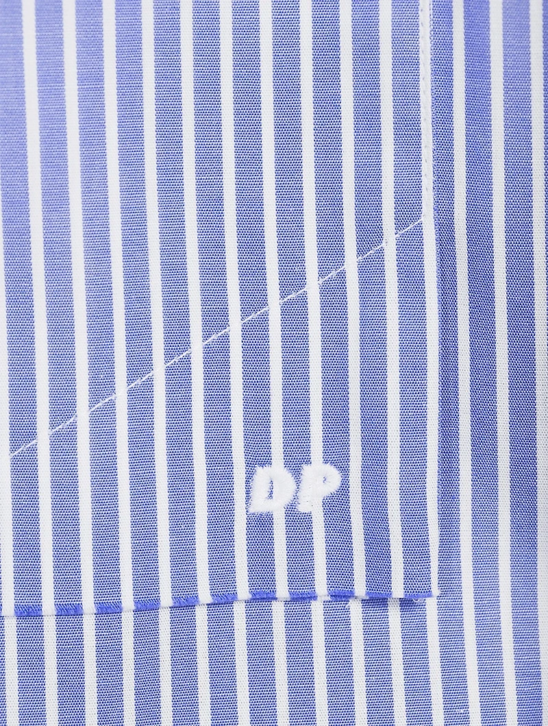 Nathalie Oversized Poplin Shirt Stripe Print