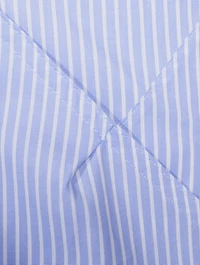 Daisy Wide-Leg Poplin Trousers Stripe Print