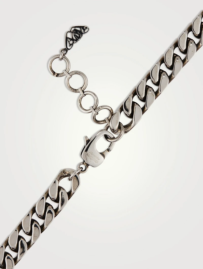 Seal Logo Chain Choker Necklace