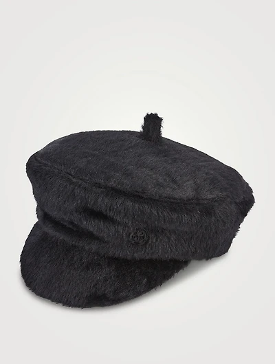 Faux Fur Baker Boy Cap