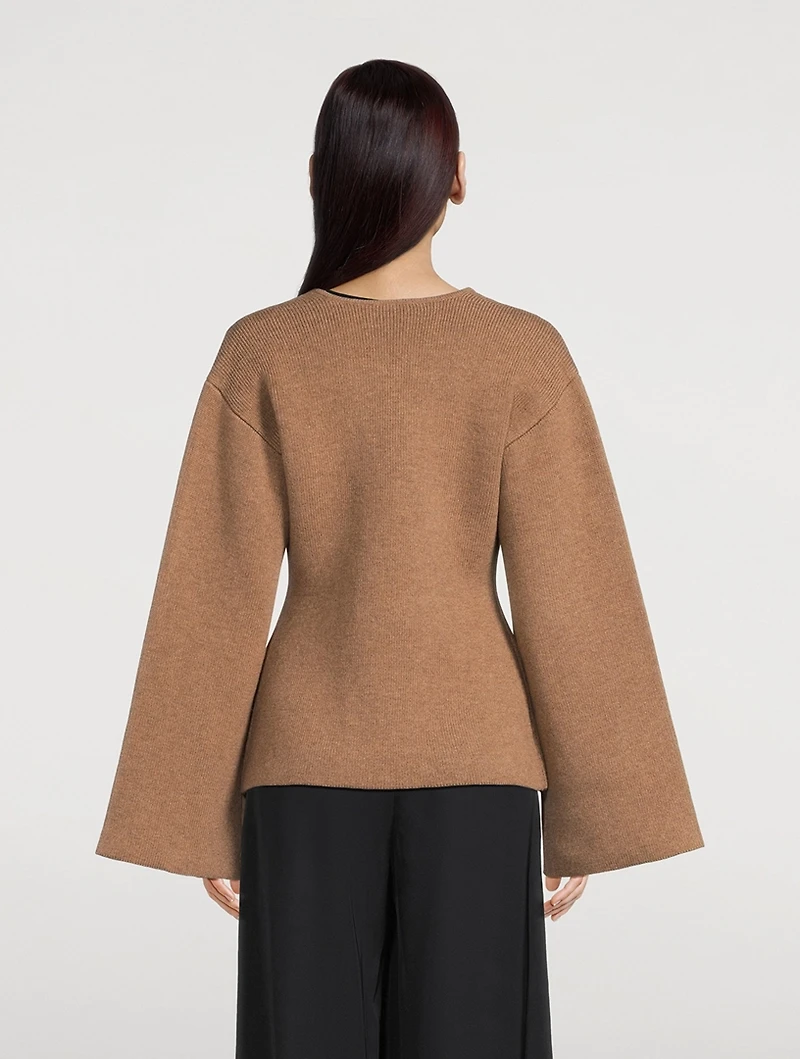Tinley Bell-Sleeve Cardigan