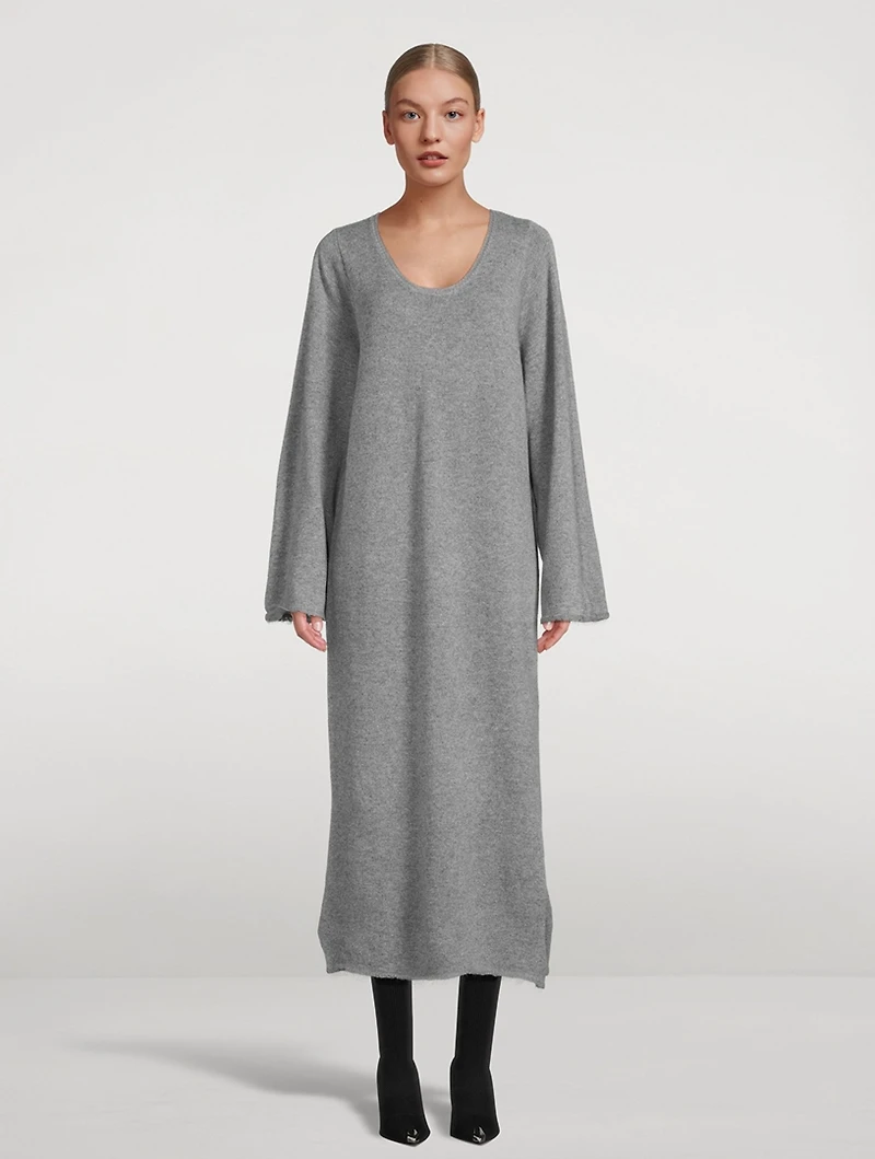 Lovella Wool-Blend Long Dress
