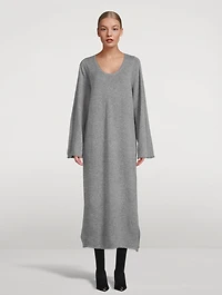 Lovella Wool-Blend Long Dress