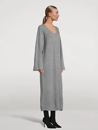 Lovella Wool-Blend Long Dress