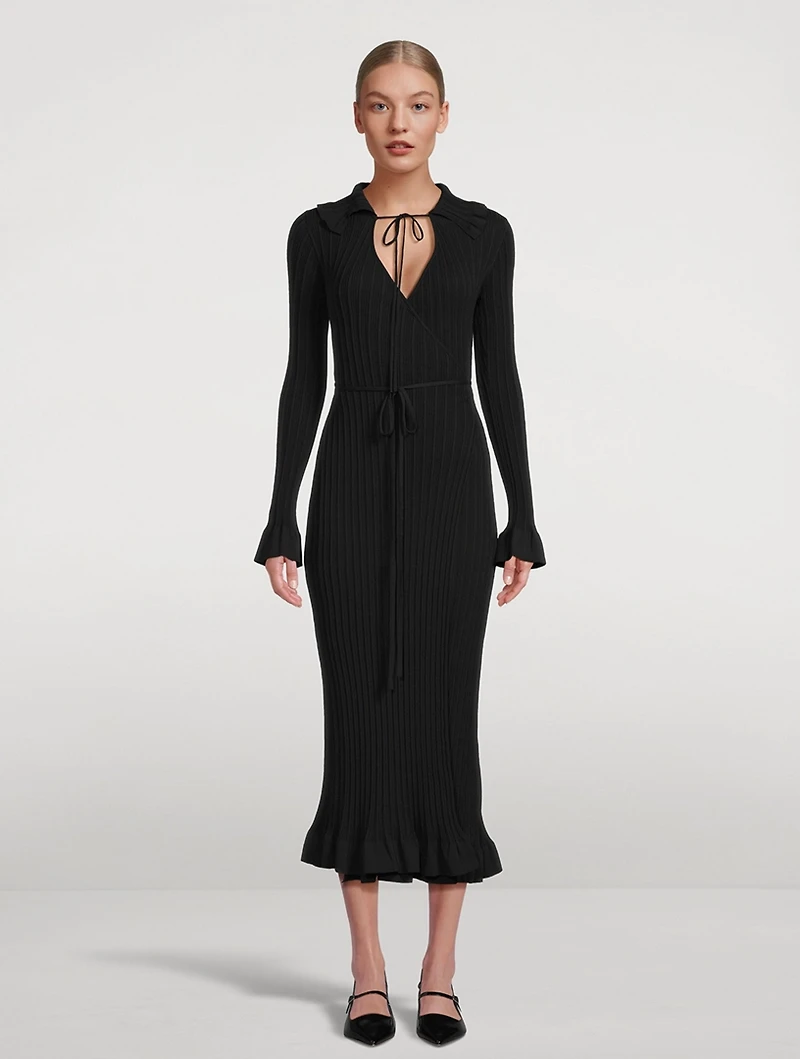 Gianina Ri-Knit Long Dress