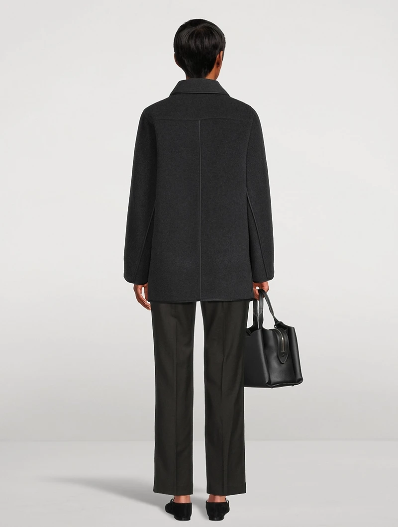 Theory Project Reversible Wool Car Coat