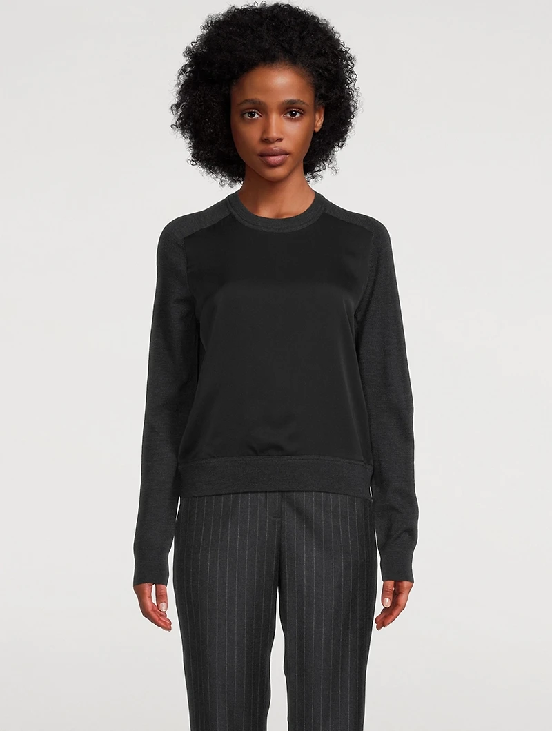 Theory Project Silk Georgette Sweater