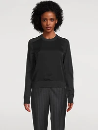 Theory Project Silk Georgette Sweater