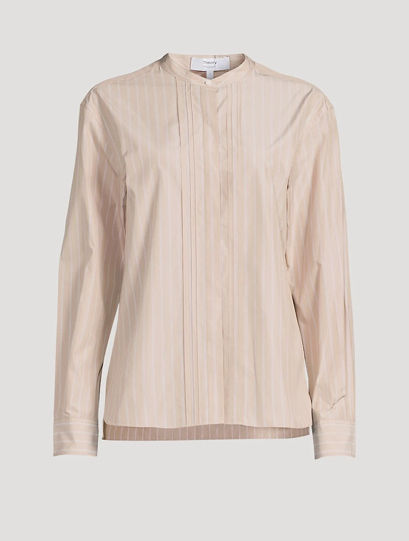 Theory Project Poplin Shirt Stripe Print