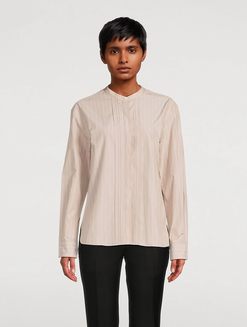 Theory Project Poplin Shirt Stripe Print
