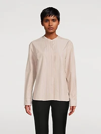 Theory Project Poplin Shirt Stripe Print
