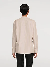 Theory Project Poplin Shirt Stripe Print