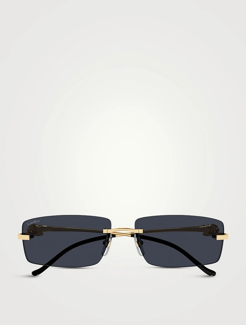 Panthère De Cartier Rectangular Sunglasses