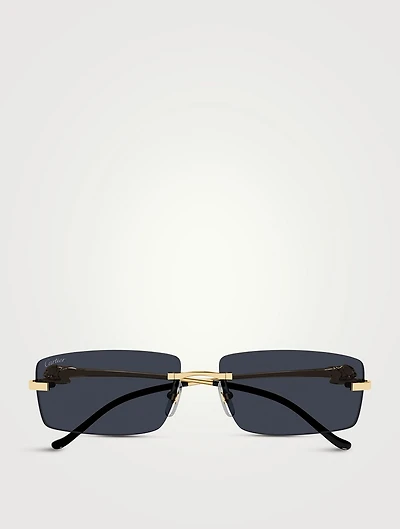 Panthère De Cartier Rectangular Sunglasses