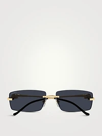 Panthère De Cartier Rectangular Sunglasses