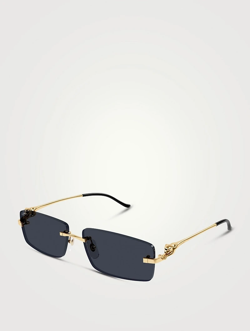 Panthère De Cartier Rectangular Sunglasses