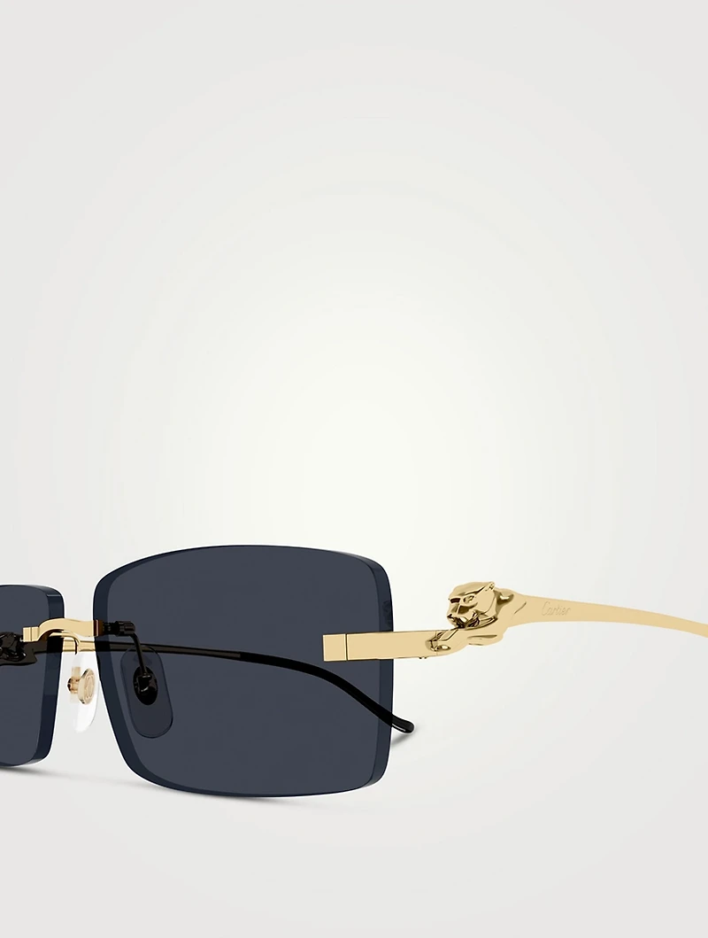 Panthère De Cartier Rectangular Sunglasses