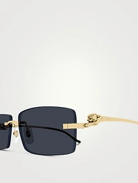 Panthère De Cartier Rectangular Sunglasses