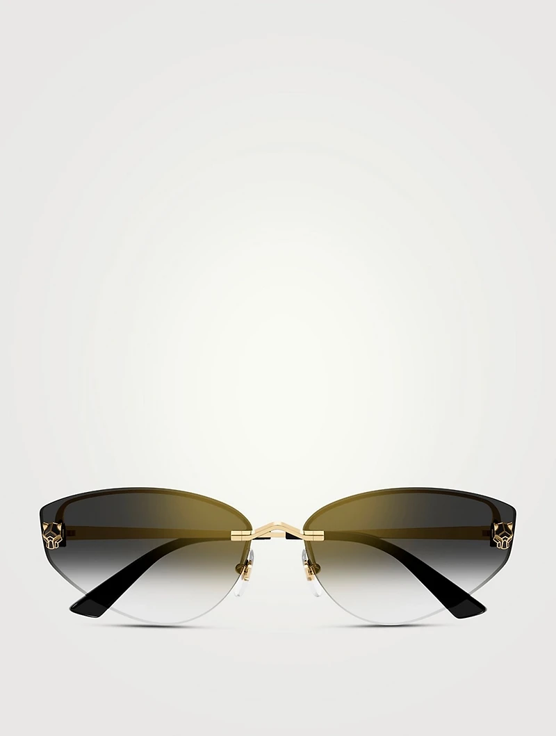 Panthère De Cartier Cat Eye Sunglasses