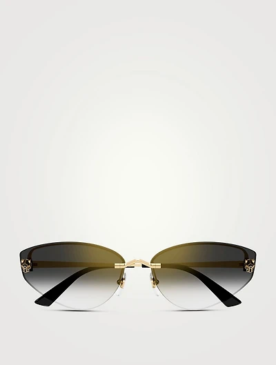 Panthère De Cartier Cat Eye Sunglasses