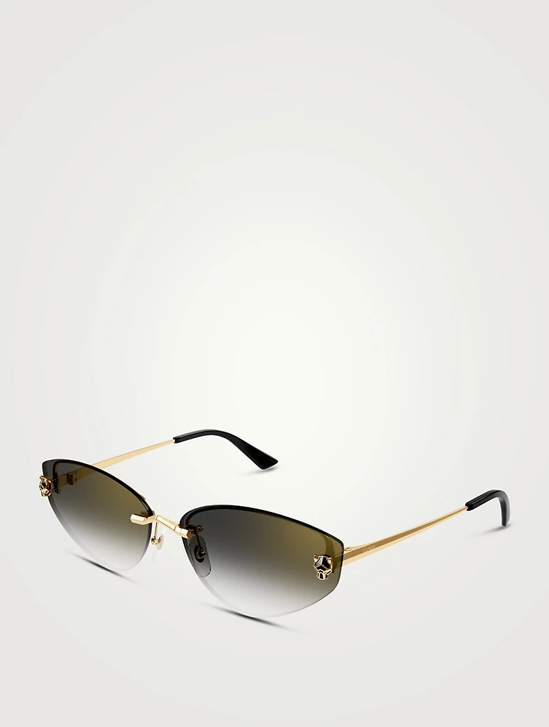 Panthère De Cartier Cat Eye Sunglasses