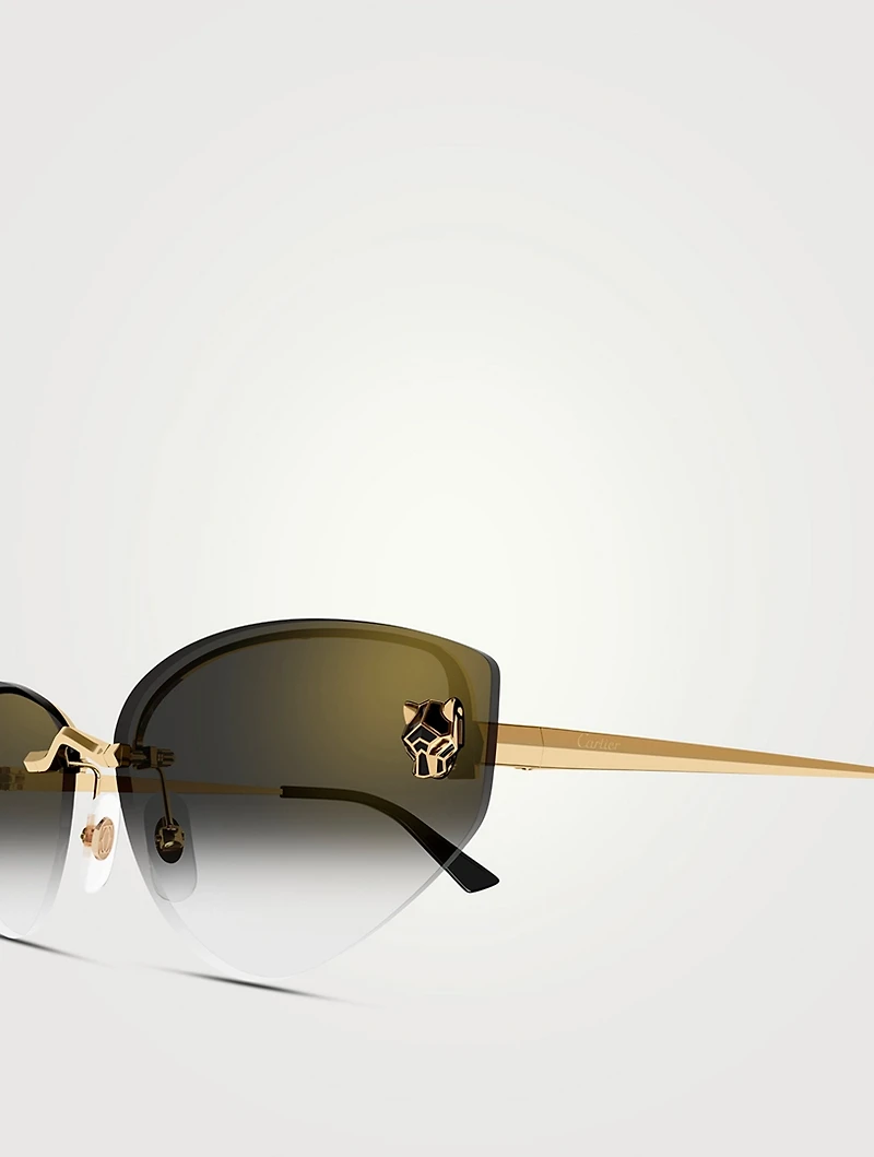 Panthère De Cartier Cat Eye Sunglasses