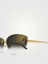 Panthère De Cartier Cat Eye Sunglasses