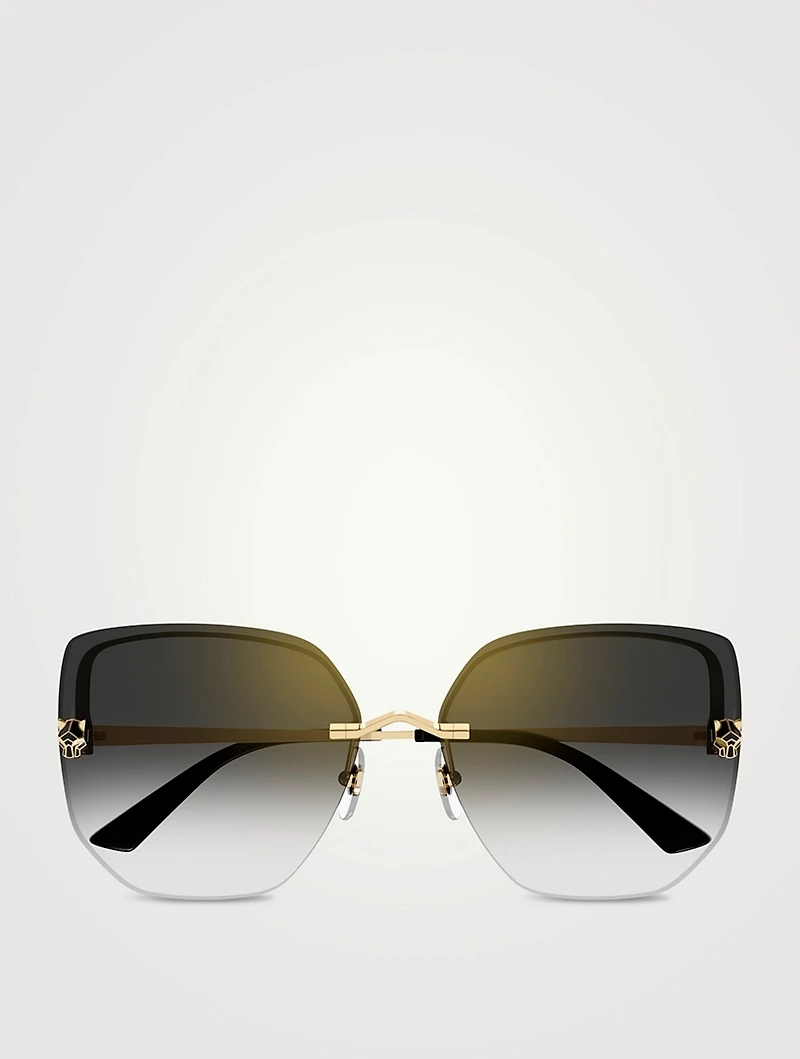 Panthère De Cartier Square Sunglasses