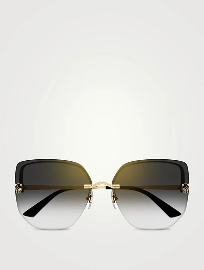 Panthère De Cartier Square Sunglasses