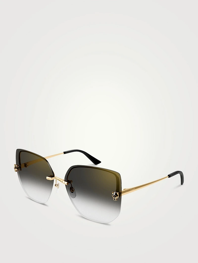 Panthère De Cartier Square Sunglasses