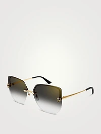 Panthère De Cartier Square Sunglasses