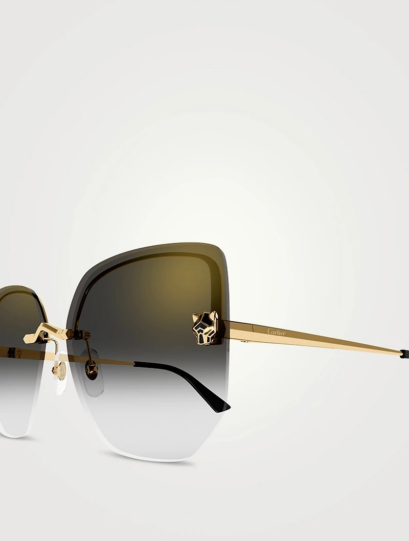 Panthère De Cartier Square Sunglasses