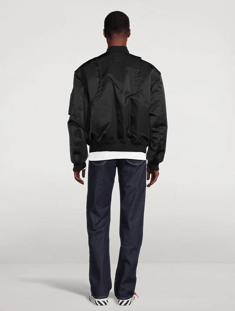 Nylon Bomber Jacket