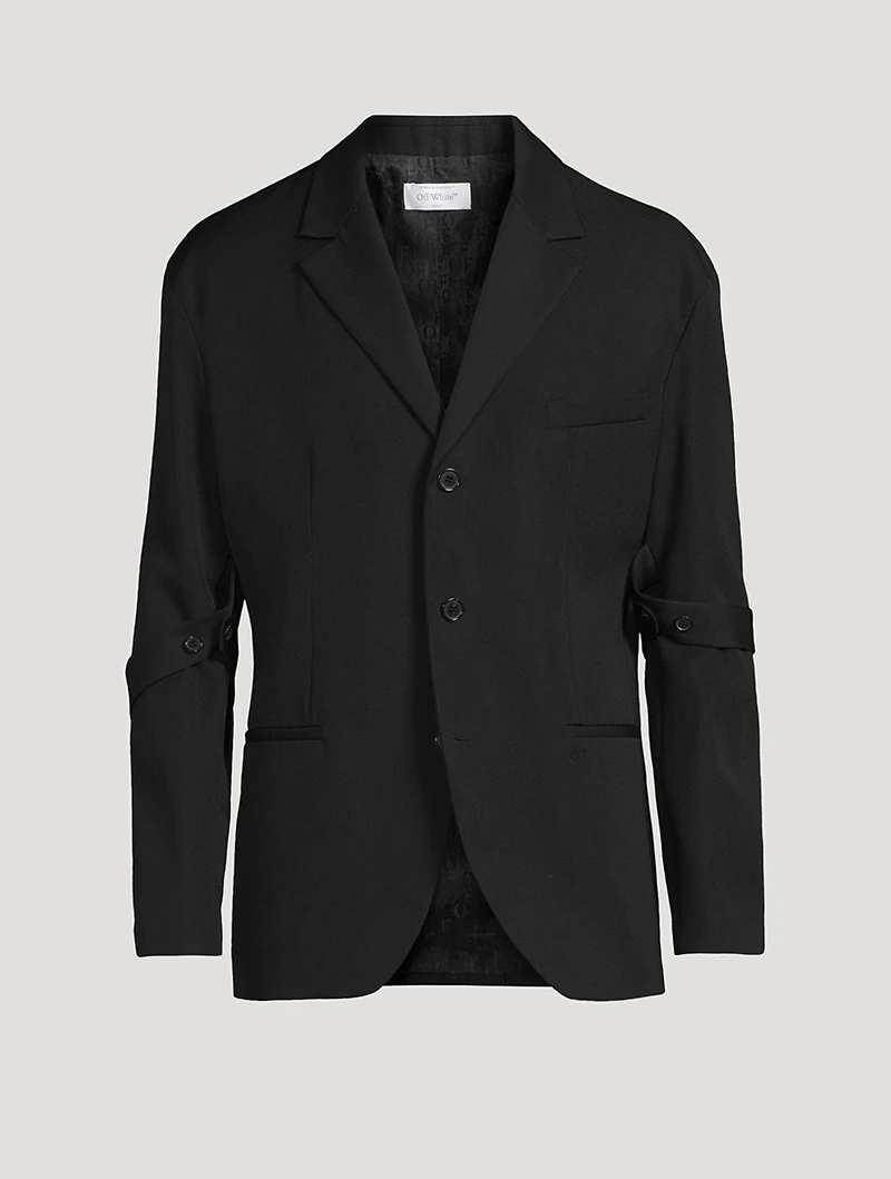 Wool Single-Breasted Jacket