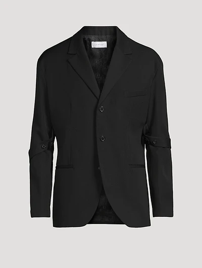Wool Single-Breasted Jacket